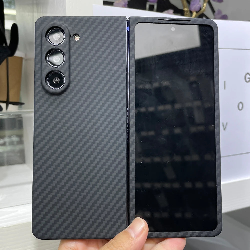 YTF Carbon Fiber Case For Samsung Galaxy Z Fold 5 - Premium Mobile Phone Cases from YTF-Carbon - Just $50! Shop now at Dressmycell.com YTF Carbon Fiber Case For Samsung Galaxy Z Fold 5 - Premium Mobile Phone Cases from YTF-Carbon - Just $50! Shop now at Dressmycell.com